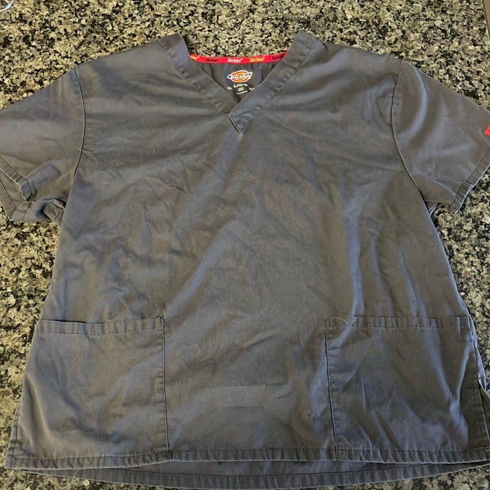 Dickies Gray Relaxed Fit Crew Neck Shirt